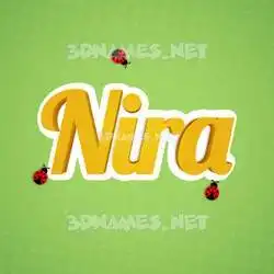 nira in Ladybugs style - 3D name wallpaper