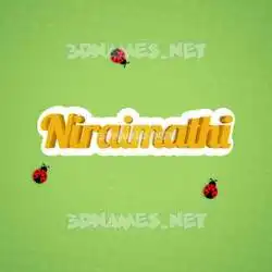 niraimathi in Ladybugs style - 3D name wallpaper
