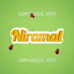 niramal in Ladybugs style - 3D name wallpaper