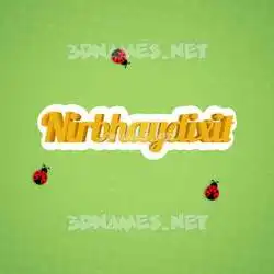 nirbhaydixit in Ladybugs style - 3D name wallpaper