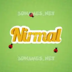 nirmal in Ladybugs style - 3D name wallpaper