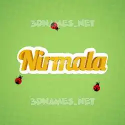 nirmala in Ladybugs style - 3D name wallpaper