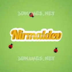 nirmaldev in Ladybugs style - 3D name wallpaper