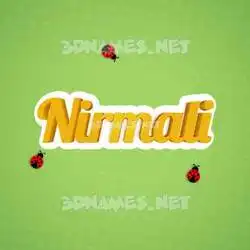 nirmali in Ladybugs style - 3D name wallpaper