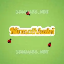 nirmalkhatri in Ladybugs style - 3D name wallpaper