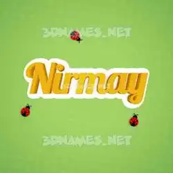 nirmay in Ladybugs style - 3D name wallpaper