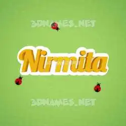 nirmita in Ladybugs style - 3D name wallpaper