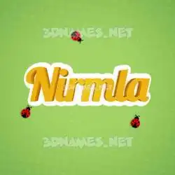 nirmla in Ladybugs style - 3D name wallpaper