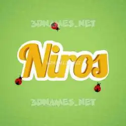 niros in Ladybugs style - 3D name wallpaper