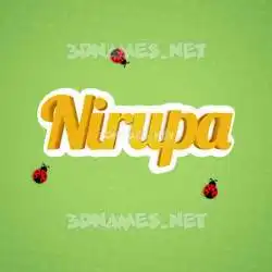 nirupa in Ladybugs style - 3D name wallpaper