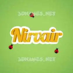 nirvair in Ladybugs style - 3D name wallpaper
