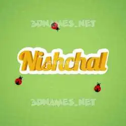 nishchal in Ladybugs style - 3D name wallpaper