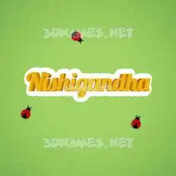 nishigandha in Ladybugs style - 3D name wallpaper