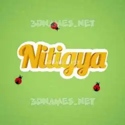 nitigya in Ladybugs style - 3D name wallpaper