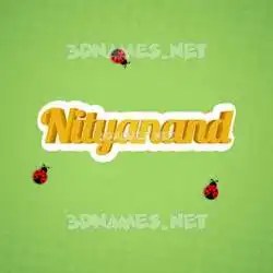 nityanand in Ladybugs style - 3D name wallpaper
