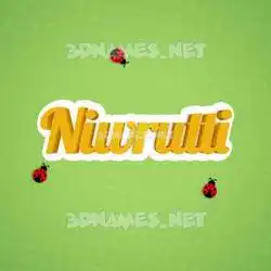 niwrutti in Ladybugs style - 3D name wallpaper