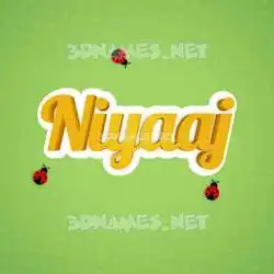 niyaaj in Ladybugs style - 3D name wallpaper
