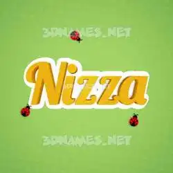 nizza in Ladybugs style - 3D name wallpaper