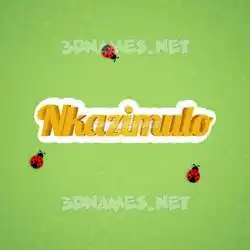 nkazimulo in Ladybugs style - 3D name wallpaper