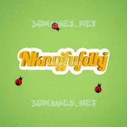 nknvjfufdhj in Ladybugs style - 3D name wallpaper