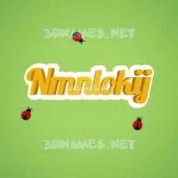 nmnlokij in Ladybugs style - 3D name wallpaper