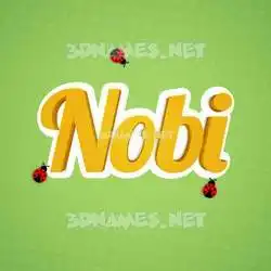 nobi in Ladybugs style - 3D name wallpaper