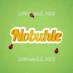 nobuhle in Ladybugs style - 3D name wallpaper