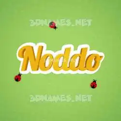 noddo in Ladybugs style - 3D name wallpaper