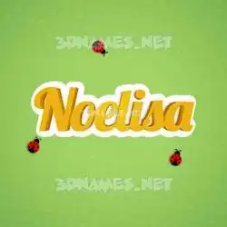 noelisa in Ladybugs style - 3D name wallpaper