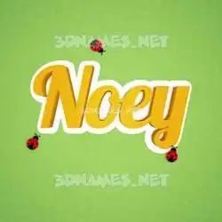 noey in Ladybugs style - 3D name wallpaper