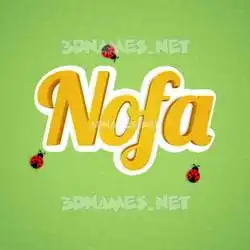 nofa in Ladybugs style - 3D name wallpaper