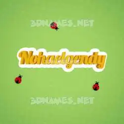 nohaelgendy in Ladybugs style - 3D name wallpaper