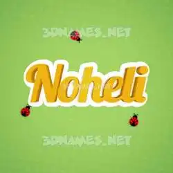 noheli in Ladybugs style - 3D name wallpaper