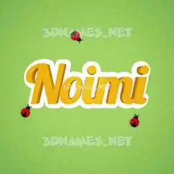 noimi in Ladybugs style - 3D name wallpaper