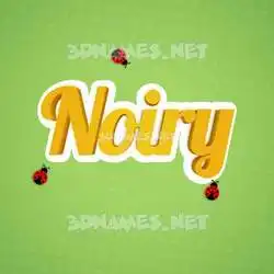 noiry in Ladybugs style - 3D name wallpaper