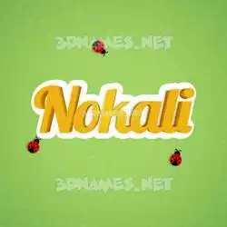 nokali in Ladybugs style - 3D name wallpaper