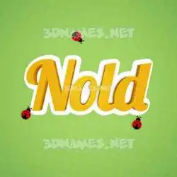 nold in Ladybugs style - 3D name wallpaper