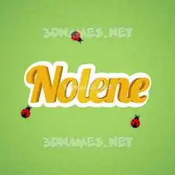 nolene in Ladybugs style - 3D name wallpaper