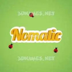 nomatic in Ladybugs style - 3D name wallpaper