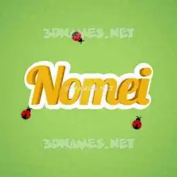 nomei in Ladybugs style - 3D name wallpaper