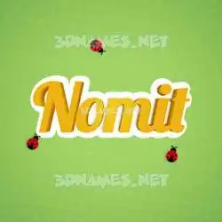 nomit in Ladybugs style - 3D name wallpaper
