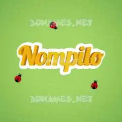 nompilo in Ladybugs style - 3D name wallpaper