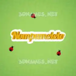 nompumelelo in Ladybugs style - 3D name wallpaper