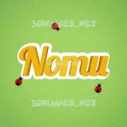 nomu in Ladybugs style - 3D name wallpaper