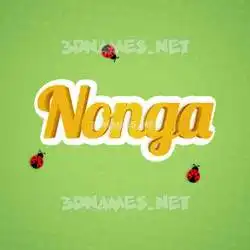 nonga in Ladybugs style - 3D name wallpaper