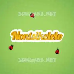 nontsikelelo in Ladybugs style - 3D name wallpaper