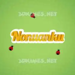 nonuanku in Ladybugs style - 3D name wallpaper