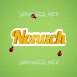 nonuch in Ladybugs style - 3D name wallpaper