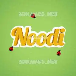noodi in Ladybugs style - 3D name wallpaper