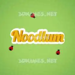noodlum in Ladybugs style - 3D name wallpaper